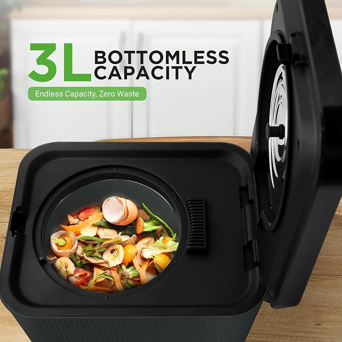 Nutrichef 3L Electric Kitchen Composter - Image 5