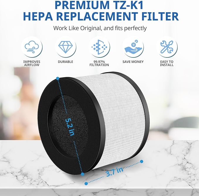 2 Pack TZ-K1 Replacement Filter Compatible - Image 7