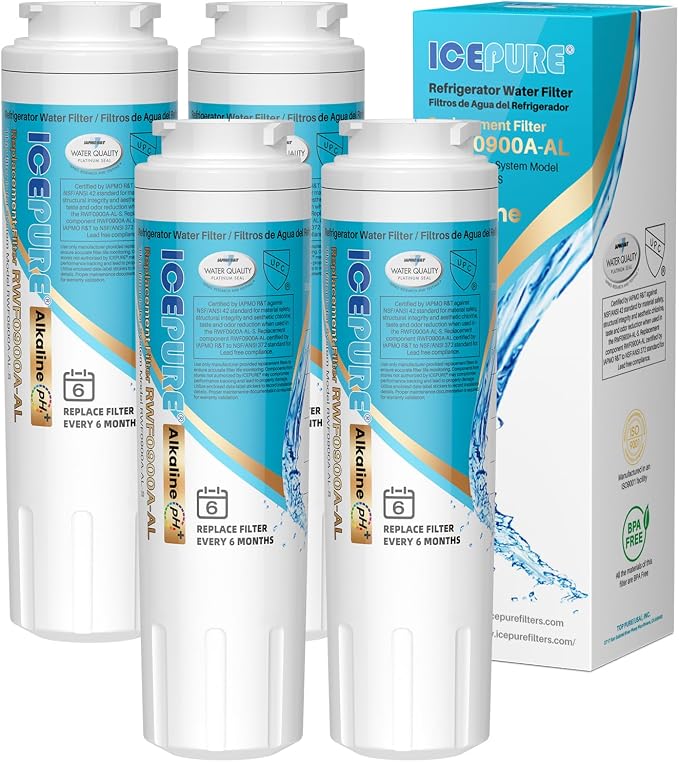 ICEPURE Alkaline UKF8001 Refrigerator Water Filter Replacement by ICEPURE