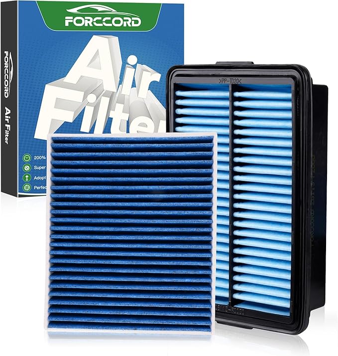 Cabin Air Filter and Engine Air Filter Fit by Forccord