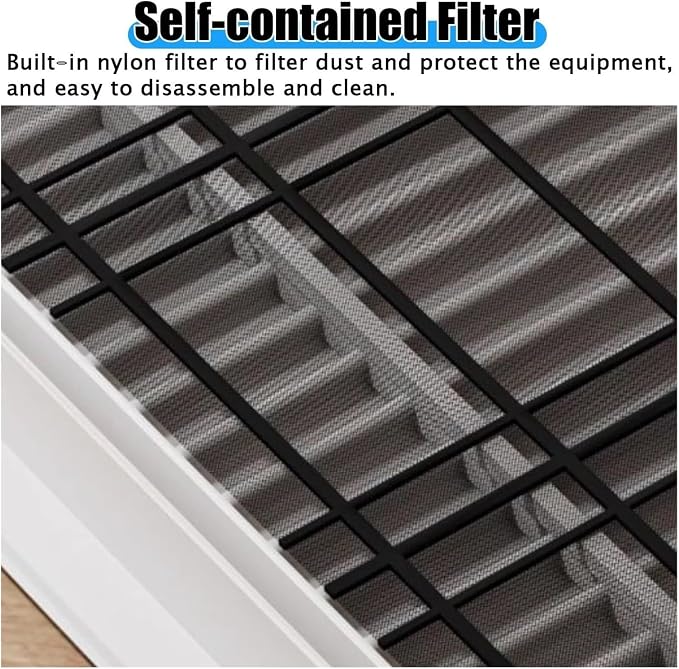 White Access Panel Air Grille Vent Cover, Square Vents Registers, Air Return - Image 4