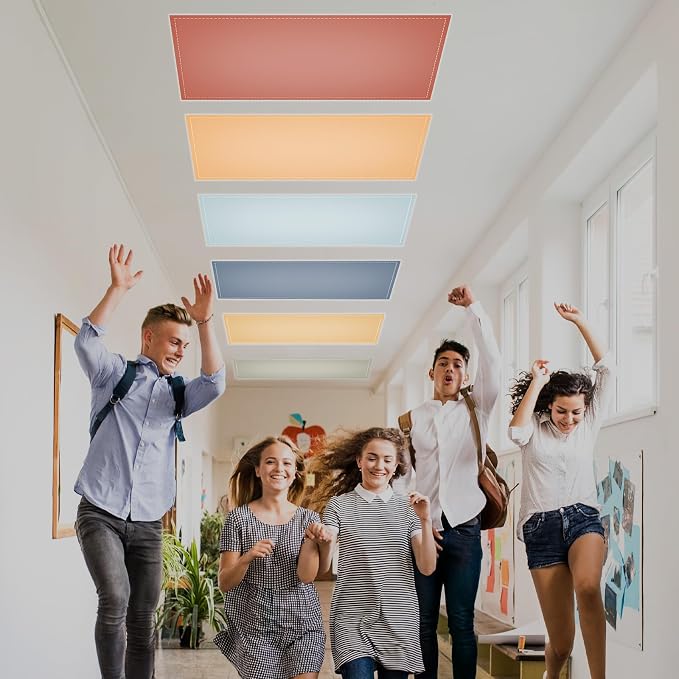 QOUBAI 12PCS Fluorescent Light Covers, 4 x 2 Feet Magnetic Light Cover - Image 4