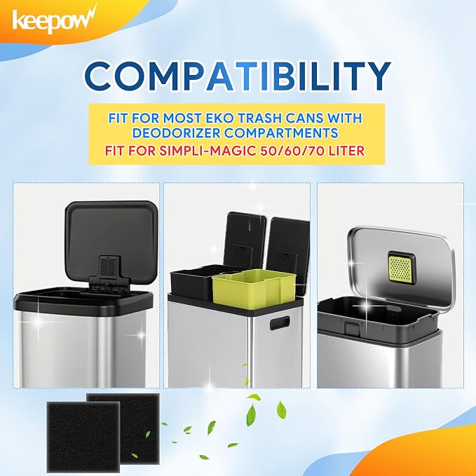 KEEPOW 8 Pack Trash Can Deodorizer Compatible - Image 2
