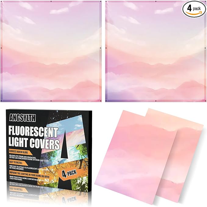 ANGSYLTH 2 x 2 Feet Fluorescent Light Covers by ANGSYLTH