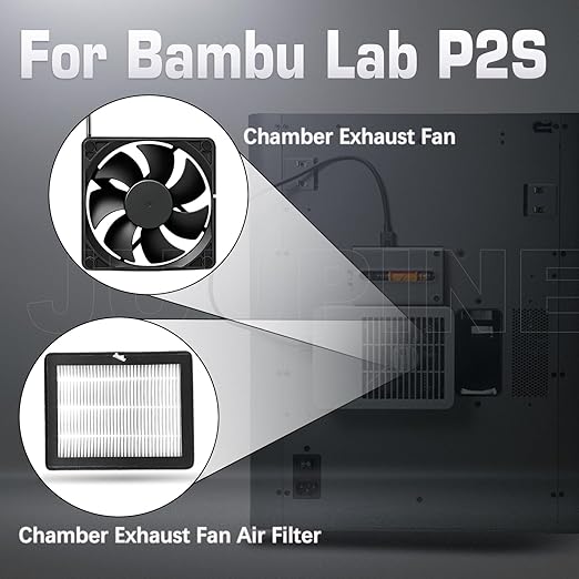 Original Bamboo P2S External Exhaust Fan + Replacement HEPA+Activated Carbon - Image 2