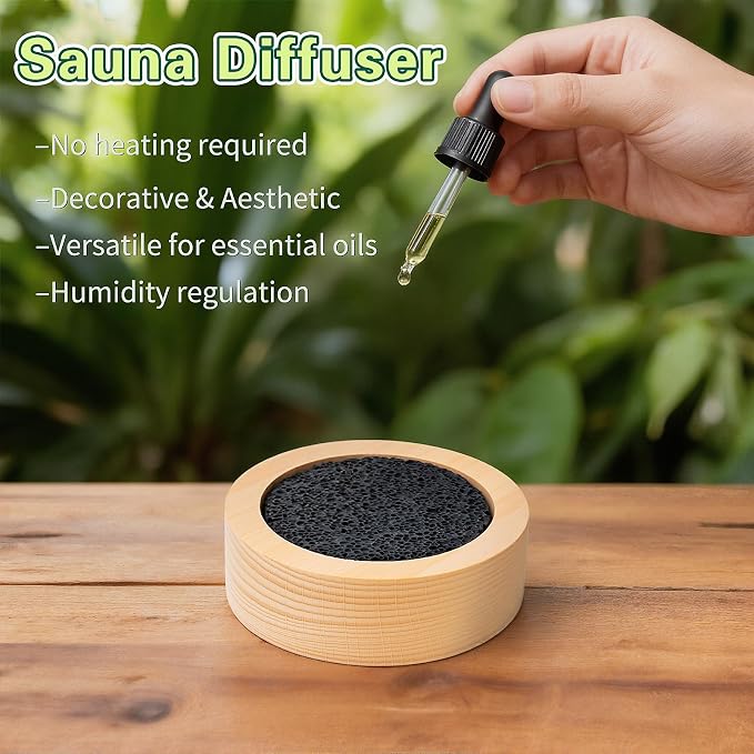3 Pcs Lava Rock Essential Oil Diffusers -1 Lava Stone Passive Diffuser - Image 3