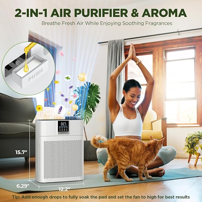Air Purifiers for Home Large Room up to 2180 Sq Ft, DBFIT HEPA Air Purifier - Image 7