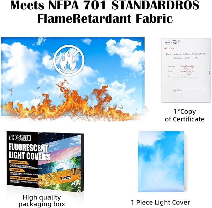 Fluorescent Light Covers -1PCS 4x2 Feet Classroom Covers - Image 5