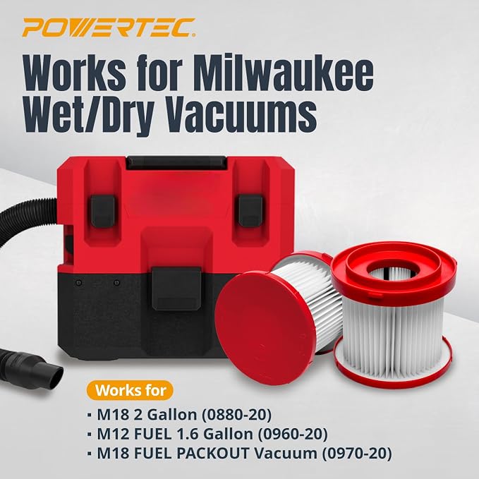 POWERTEC 49-90-1900 Wet Dry Vacuum Filter - Image 3