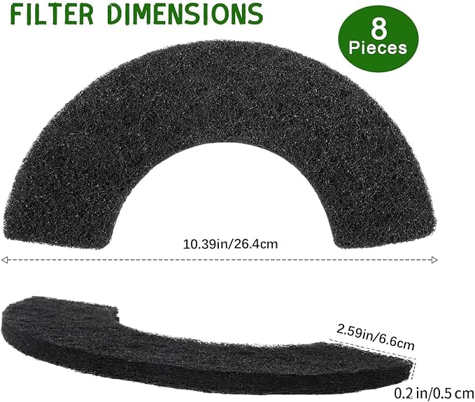 8Pcs Carbon Filters Compatible - Image 2