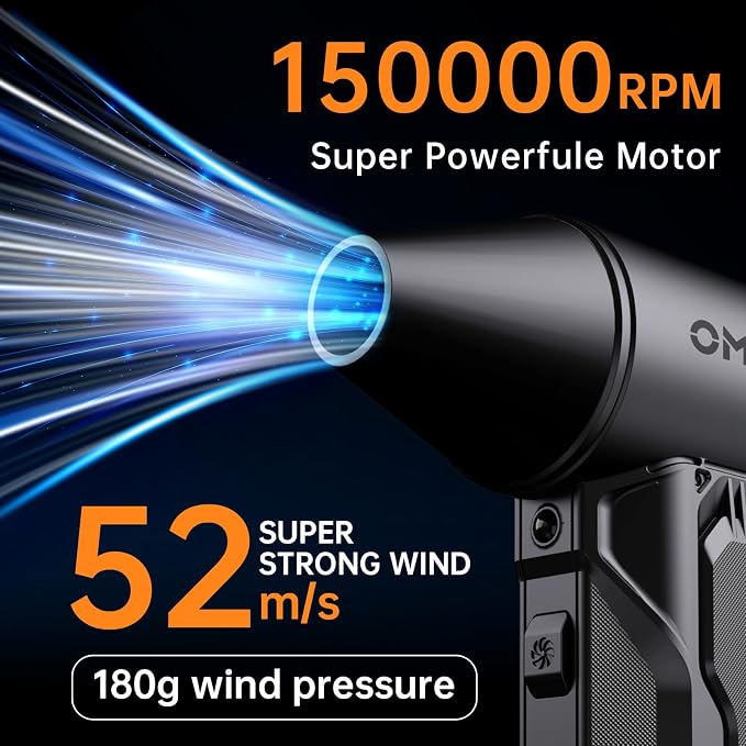 Compressed Air Duster, 150000RPM Electric Air Duster - Image 2
