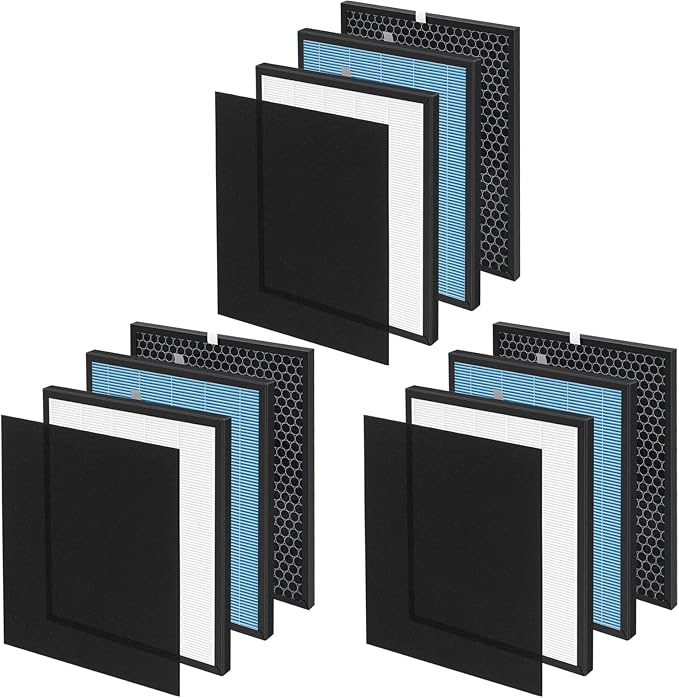 3-Set 10L Pro HEPA Filter Replacement Kit Compatible by Mixzeny