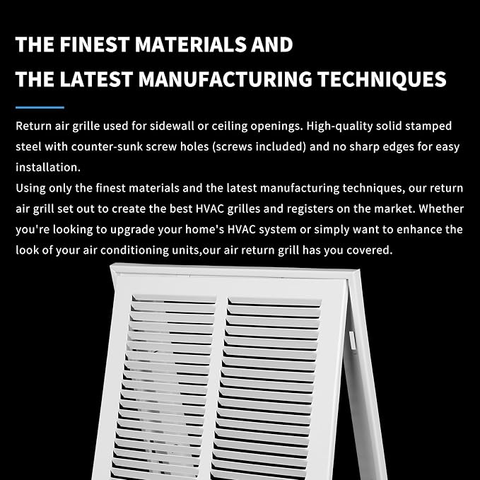 12x12 Return Air Grille Return Vent Cover - Image 4