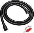 Shower Hose Extra Long 59 Inches Handheld Shower Head Hose with Brass Insert and Nut - Durable and Flexible - Black