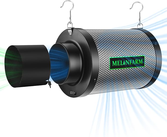 MELONFARM 4 Inch Air Carbon Filter Smelliness Control by MELONFARM