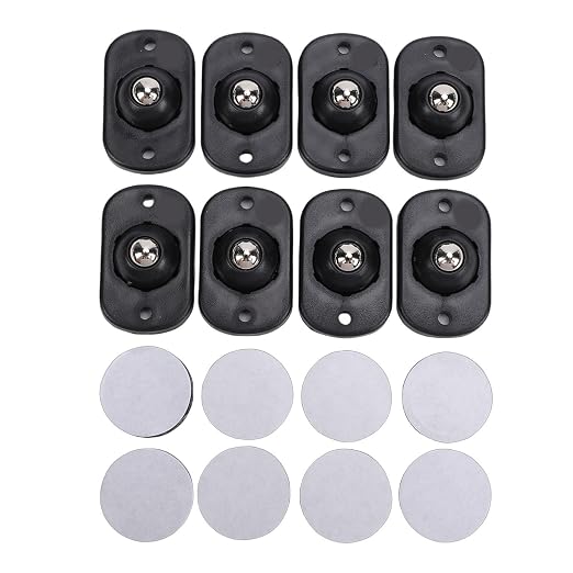 FTVOGUE 8 Pcs Self Adhesive Caster Wheels Appliance Roller Furniture Casters - Image 6