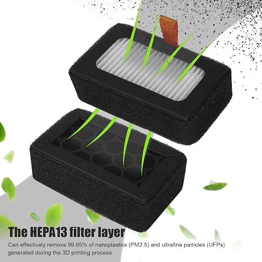 2pcs Air Filter for Bambu Lab, Activated Carbon Combo Air Filter Cartridge - Image 4
