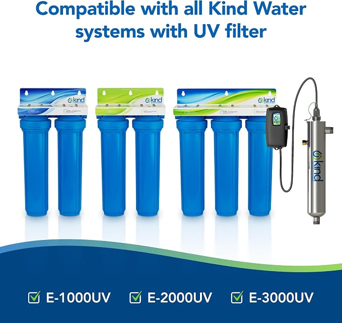 Kind Water Replacement Filter Set – Sediment Filter, UV Lamp & Quartz Sleeve – - Image 5