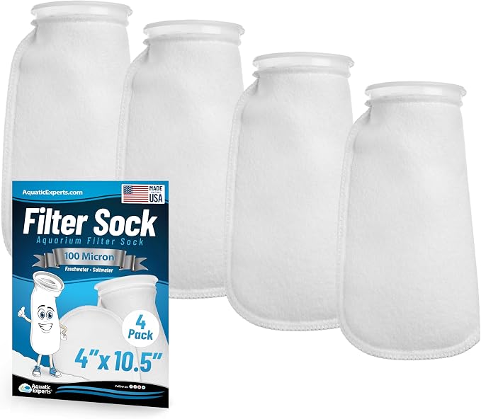Aquatic Experts 4 inch Ring 100 Micron Felt Filter Sock by AquaticExperts