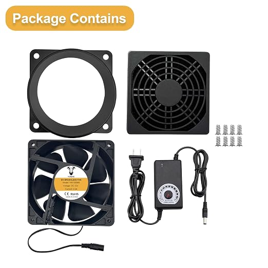 120mm Solder Fume Extractor Exhaust Fan, AC 100V-240V Variable Speed Dual Ball - Image 8