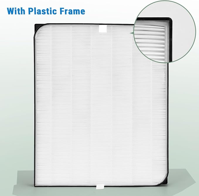 AD3500 Air Purifier Filters Replacement Set Plastic Frame Compatible - Image 2