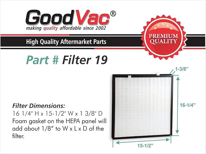 Replacement Filter and Carbon Foam Filter Kit Compatible - Image 2