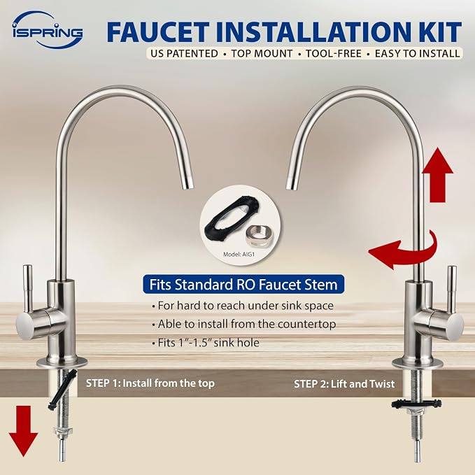 iSpring US31-NC Classic 3-Stage Under Sink Water Filtration System - Image 8