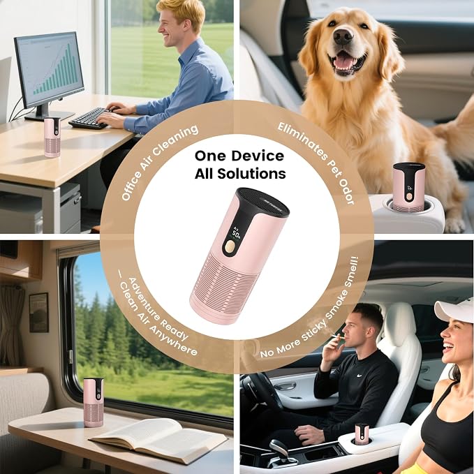 Portable Car Air Purifier-True HEPA Mini Air Purifier - Image 6