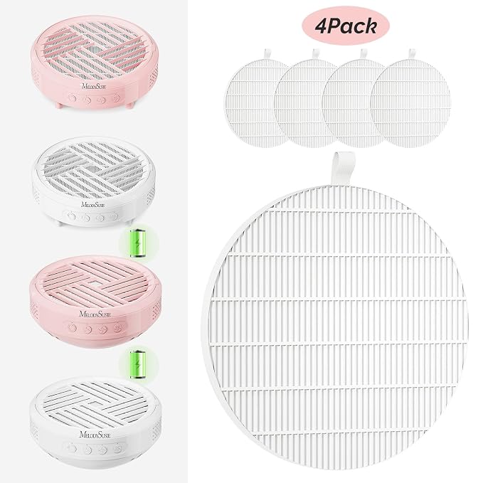 MelodySusie SProR Nail Dust Collector Replacement Filter, 4 Pack Reusable Dust - Image 5