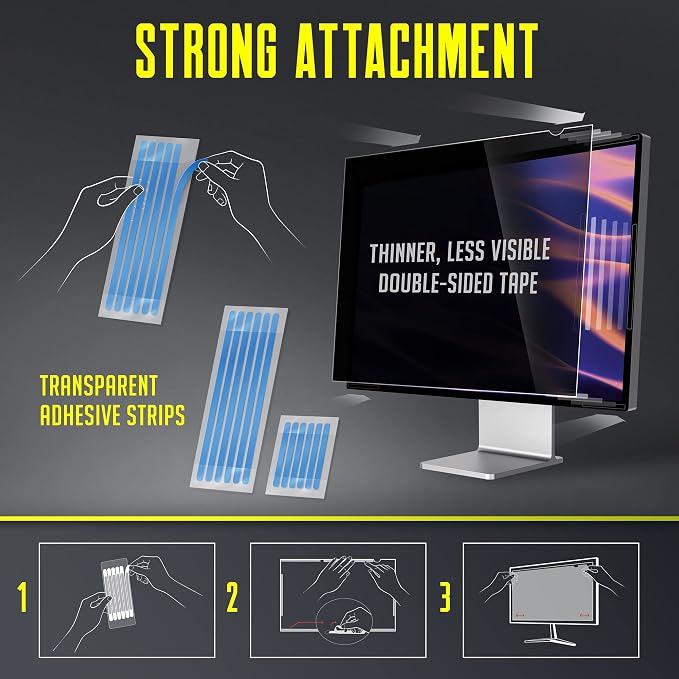 Privacy Screen Adhesive Tabs and Strips - Image 5