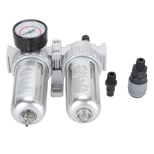 Air Filter Pressure Regulator 1/4 Inch, Compressed Air Line Filter - Image 2