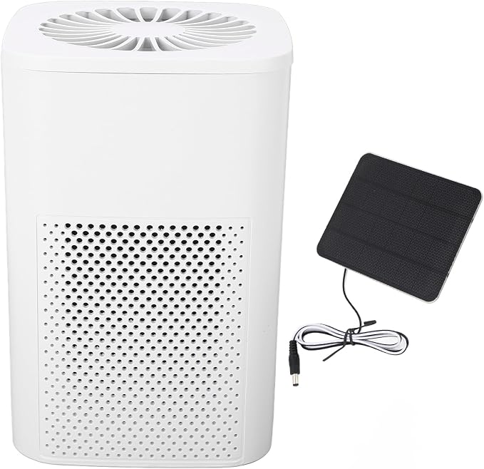 Air Purifier High Efficiency Solar Powered Car Filter Portable Cleaner by YUKOFE