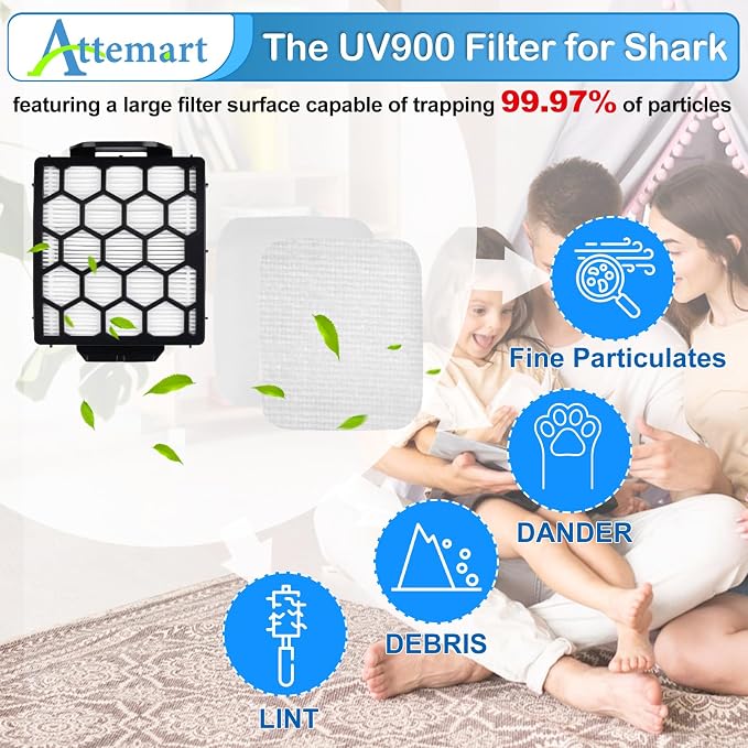 Filter Brush Replacement Parts for Shark UV900 UV950 Performance Lift-Away Duo - Image 4