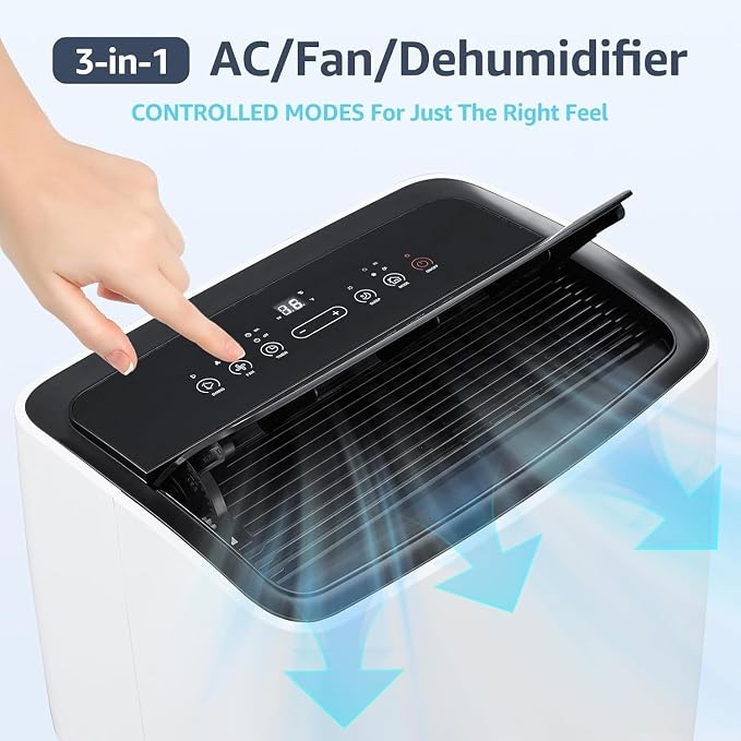 ​Portable Air Conditioners, 12000 BTU Powerful AC Unit Cools 550 Sq.Ft Spaces - Image 4