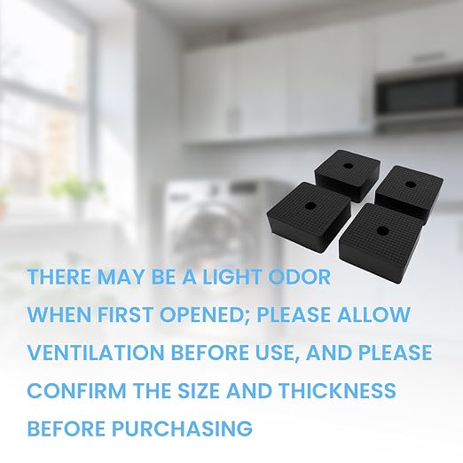 4 Pack- 50×50×20mm Thick Rubber Anti-Vibration Pads, Thick Shock Absorbing Pads - Image 7