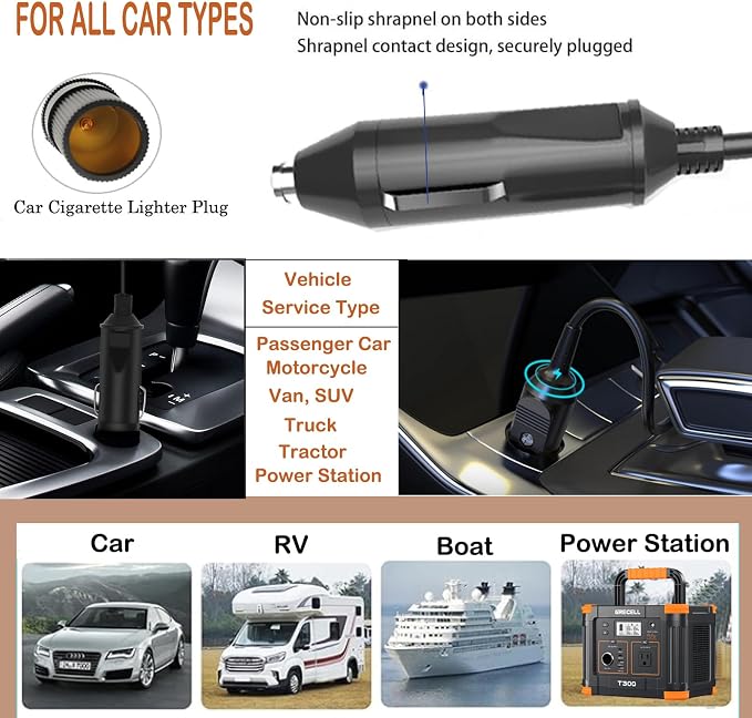 Car Adapter for Varon NT-01 VP-01 Portable Air Purifier Oxygen Concentrator | - Image 4