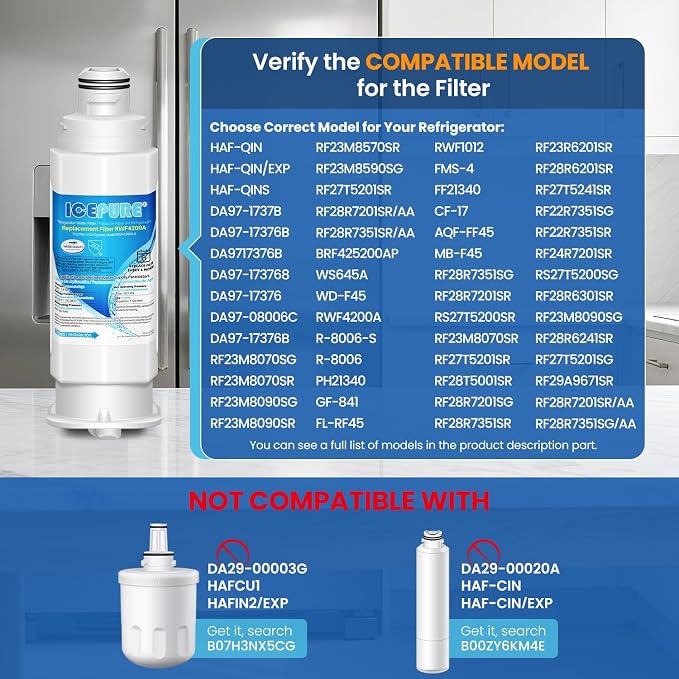 ICEPURE DA97-17376B Refrigerator Water Filter Replacement - Image 2