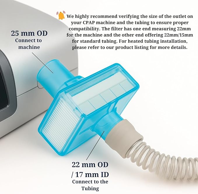 Nispira CPAP Inline HEPA Filters, Compatible - Image 5