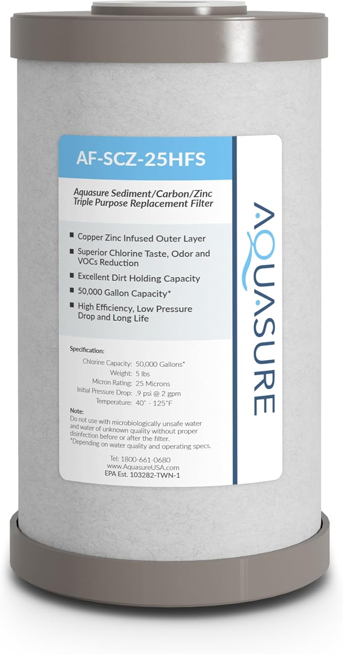 Fortitude V2 Series Sediment/Carbon/Zinc Bacteria Inhibiting Triple Purpose by Aquasure