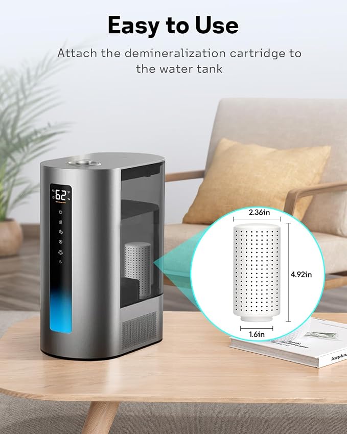 Leemone 4-Pack Humidifier Demineralization Cartridge Compatible - Image 7