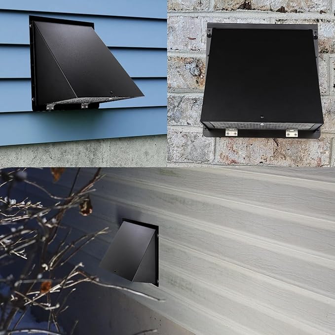 4 Inch Dryer Vent Cover Outside, Dryer Wall Vent Exhaust Vent Cover, Hooded - Image 8