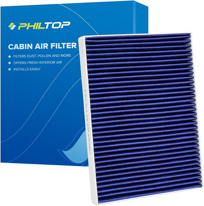 PHILTOP Premium HEPA Cabin Air Filter w/Dual Activated Carbon, Compatible by PHILTOP