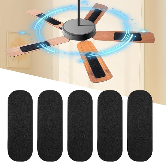 5 PCS Ceiling Fan Filters for Blades, Self-Adhesive Activated Carbon Air Filter - Image 3