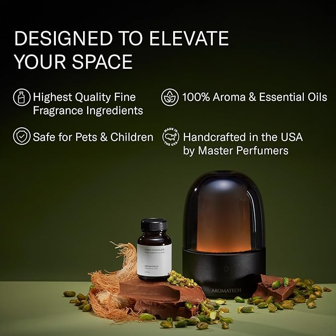 AromaTech Dubai Chocolate Essential Oils for Aroma Oil Scent Diffusers (0.33 fl oz,10 mL, Dubai Chocolate)