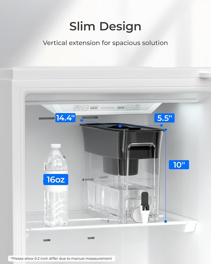 Waterdrop 35-Cup Slim Water Filter Dispenser, Large Capacity, 200-Gallon - Image 2