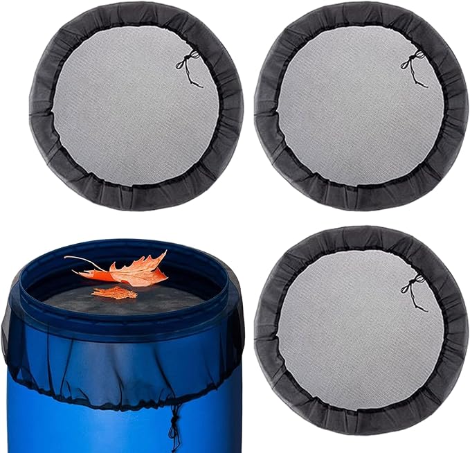 Rain Barrel Mesh Cover by Unknown