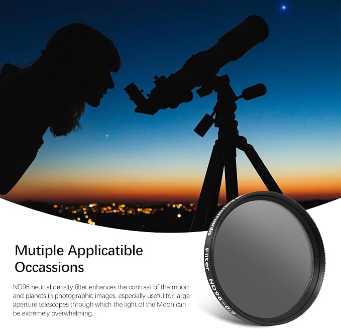 Astromania Telescope Moon Filter 2 inch, Neutral Density Telescope Filter - Image 6