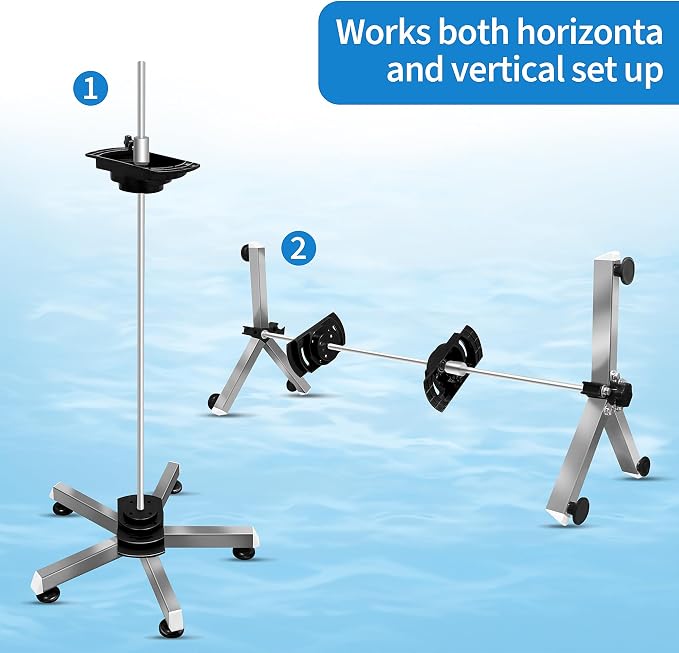 Pool Filter Cleaning System and Cleaner Stand Solid Aluminum Shaft- Compatible - Image 4