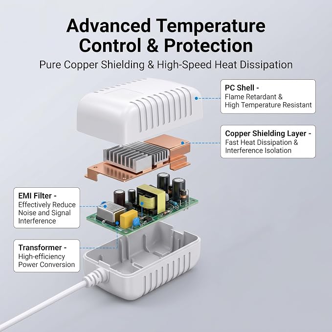 12V 1A Power Cord Compatible - Image 6