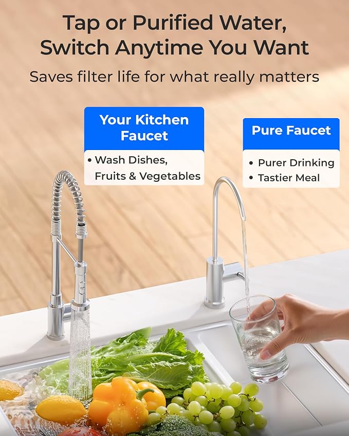 Waterdrop DLB Under Sink Water Filter, Chloramine, Bad Taste, Under Sink Water - Image 5